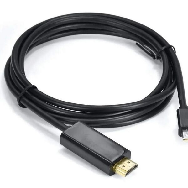 Cabo Adaptador Mini DisplayPort para HDMI Macho 4K Thunderbolt Preto