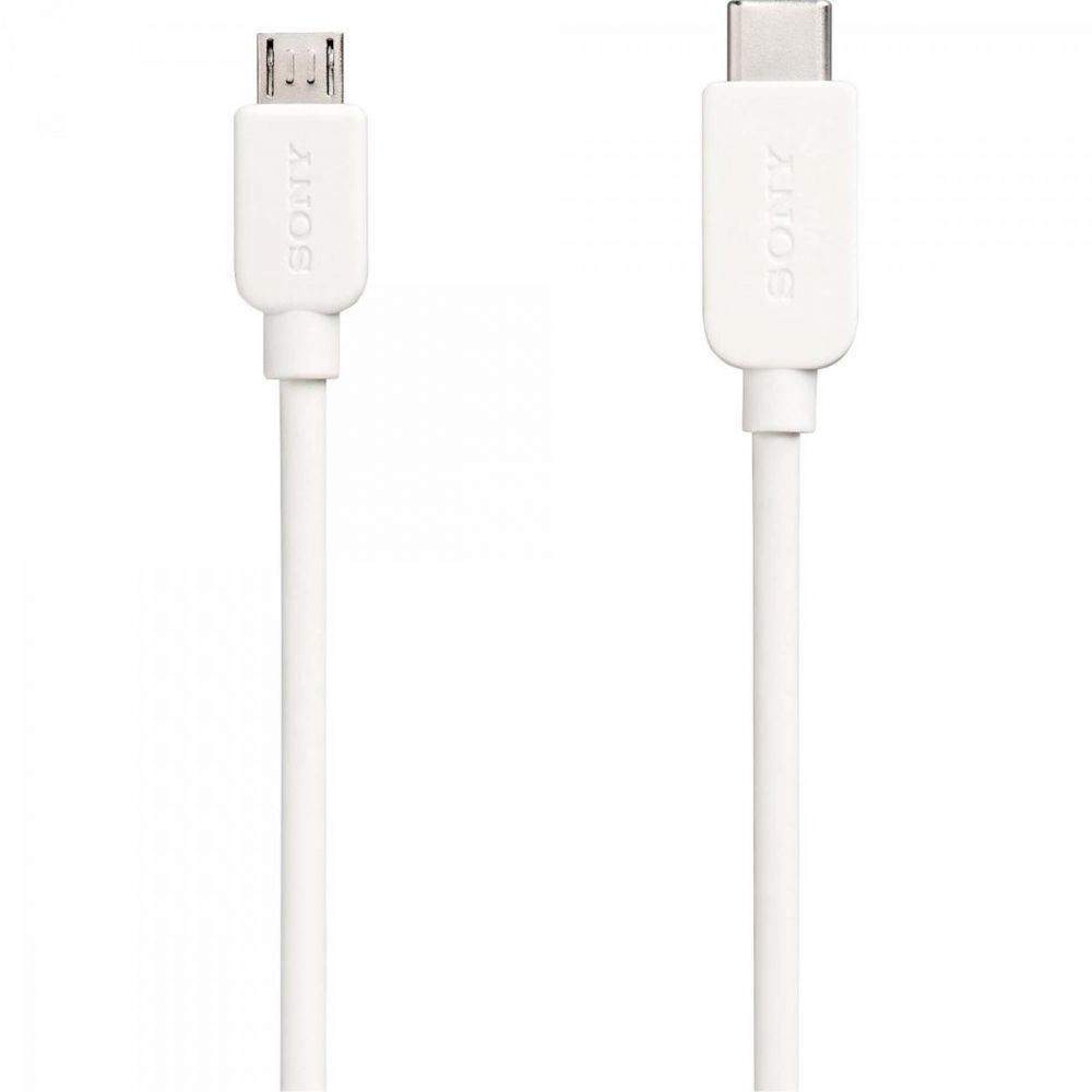 Cabo Sony CP-CB100 Micro USB para USB-C 1m 3A 480 Mbps Branco - Imagem 2