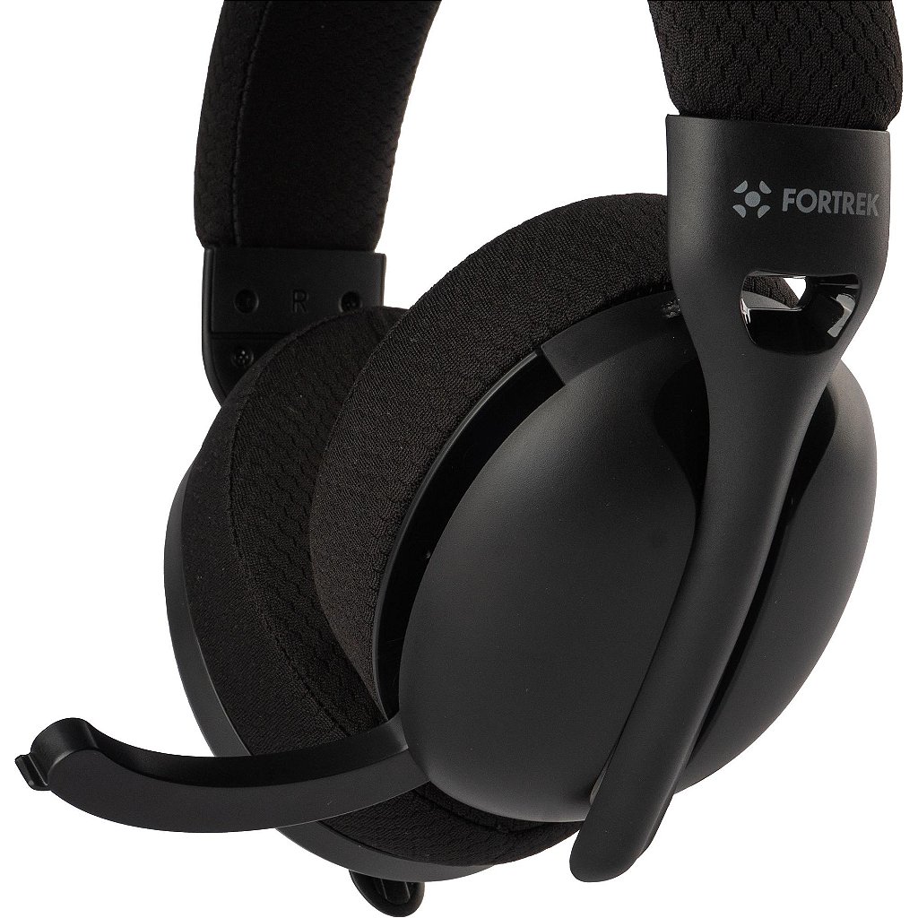 Headset Wireless Fortrek Wise Air Preto Tri-Mode 2.4Ghz Bluetooth 5.3 USB-C com Microfone Omnidirecional - Imagem 2