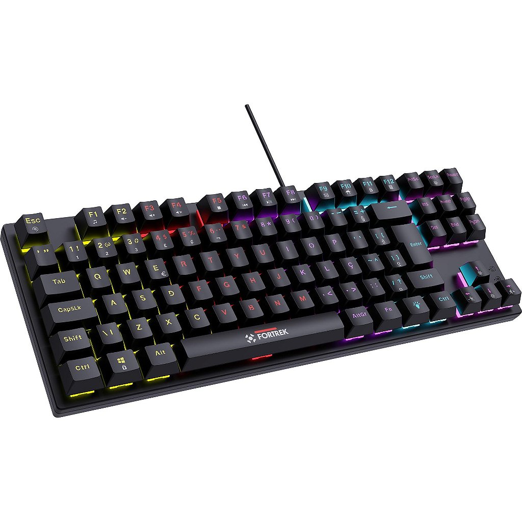 Teclado Gamer Mecânico Fortrek Gravity 80 TKL Outemu Red /ABNT2/Rainbow/Anti-Ghosting - Imagem 2