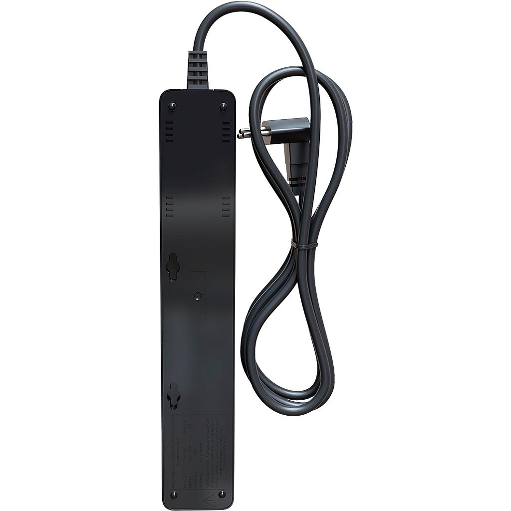 Filtro de Linha Protetor de Surto iClamper 5 Tomadas 10A NBR 14136 Bivolt Preto 023459 - Imagem 2
