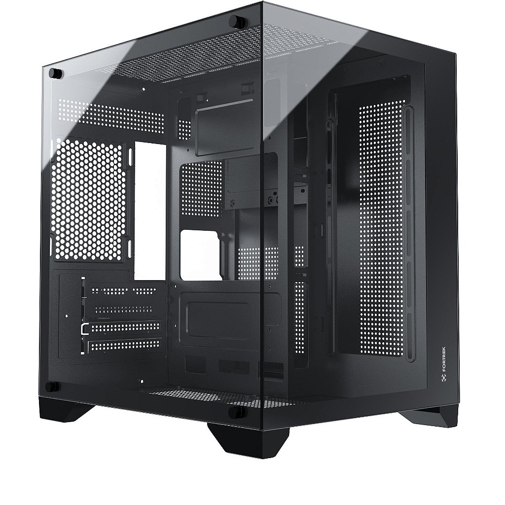 Gabinete Gamer Fortrek Clarity Black Mid Tower Aquário Vidro Temperado Suporte Micro ATX/ITX USB 3.0 - Imagem 5