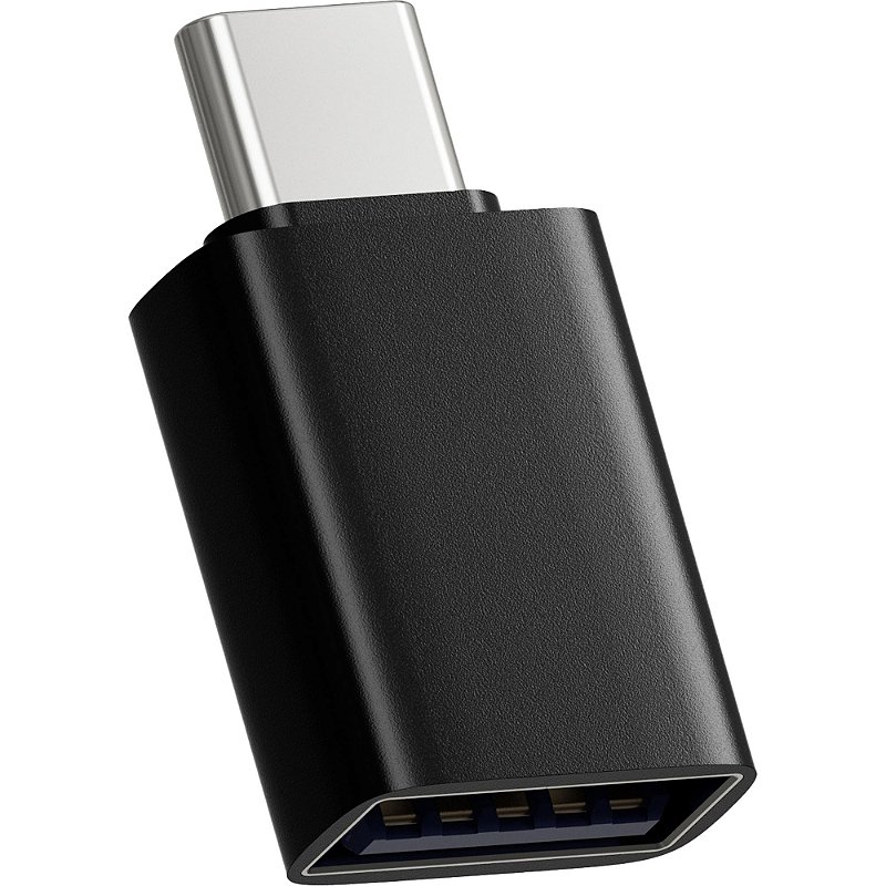 Adaptador USB-A 3.0 Macho para USB-C Fêmea OTG FORTREK UA2C 5Gbps 3A Preto