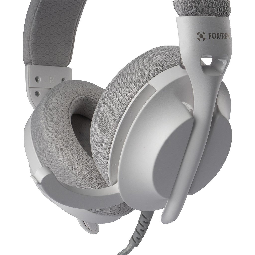 Headset Gamer Fortrek Wise Branco USB 7.1 Surround Virtual Microfone Retrátil Drivers 40mm - Imagem 2