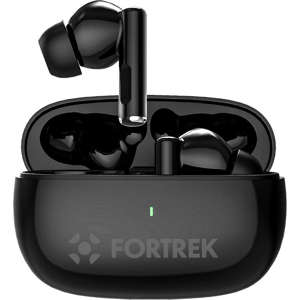 Fone de Ouvido Bluetooth TWS Sem Fio Fortrek HWS1 | Driver 13mm / Touch / USB-C / 4h bateria - Imagem 2