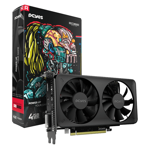 Placa de Vídeo PCYES RX 550 PVEX5504GBDF 4GB GDDR5 128 Bits Dual-Fan