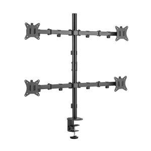 Suporte Vertical PCYES SMQ440C para 4 Monitores de 17 a 32 polegadas VESA 75/100 até 9kg por tela