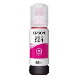 Refil de Tinta Epson T504 Magenta Original 70ml C13T03N32A para EcoTank L4150 L4160 L6171