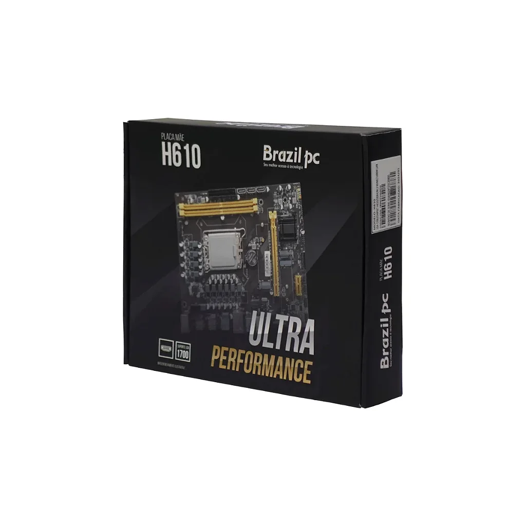 Placa Mãe BrazilPC H610 DDR4 LGA 1700 HDMI/DP M.2 NVME 12/13th BPC-H610M.2-TG - Imagem 4