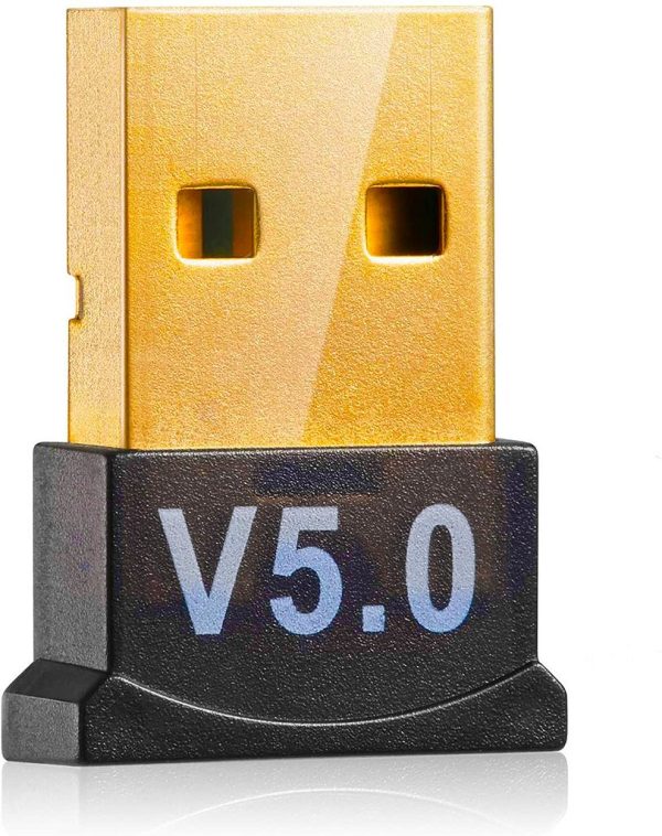 Adaptador USB Bluetooth 5.0 Dongle Plug & Play Chipset BR8041 5Mbps para PC e Notebook