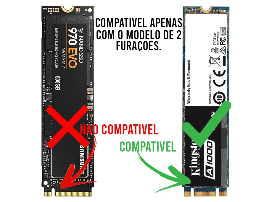 Case Gaveta Externa para SSD M.2 SATA NGFF B-Key Exbom CGHD-M2831 USB 3.0 5Gbps Alumínio - Imagem 3