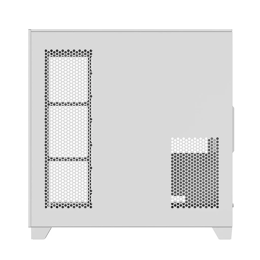 Gabinete Gamer PCYes Forcefield White Ghost GFFMAXWG Mid Tower ATX Vidro Temperado Branco - Imagem 5