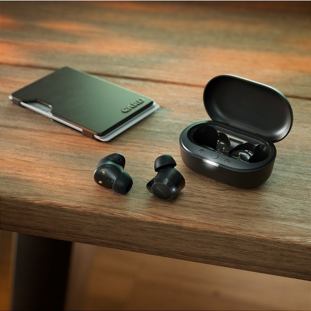 Fone de Ouvido Philips TAT1209BK/00 True Wireless Bluetooth 5.3 com Microfone Integrado e Resistência IPX4 Preto - Imagem 5