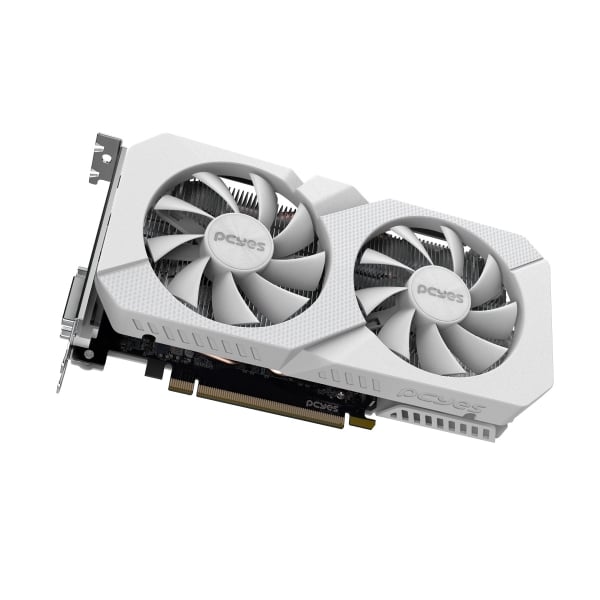 Placa de Vídeo PCYES NVIDIA GeForce RTX 3050 Projeto Edge 8GB GDDR6 Branca