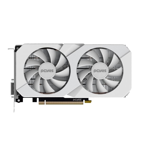 Placa de Vídeo PCYES NVIDIA GeForce RTX 3050 Projeto Edge 8GB GDDR6 Branca