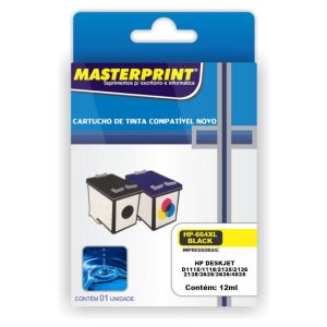 Cartucho de Tinta Masterprint Compatível HP 664XL Colorido 12ml para Deskjet D1115 D2135 D3635 D4535