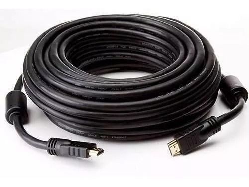 Cabo HDMI 1.4 30 Metros com Filtro Full HD 1080p para TV e Monitor Preto