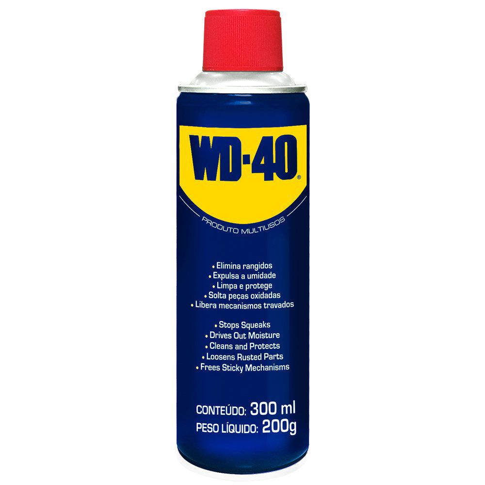 Lubrificante Spray WD-40 Produto Multiusos 300ml Aerossol para Manutenção