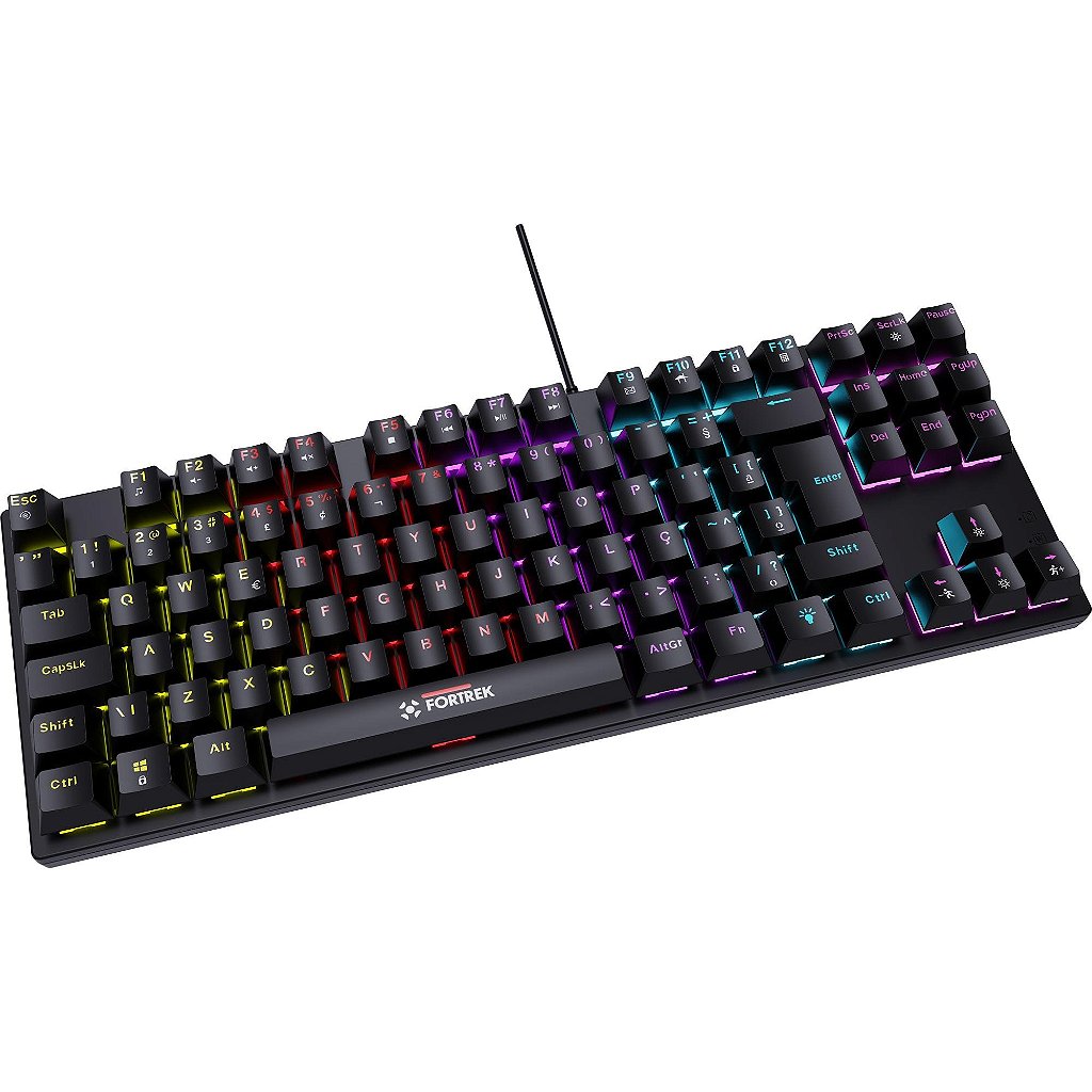 Teclado Gamer Mecânico Fortrek Gravity 80 TKL Outemu Red /ABNT2/Rainbow/Anti-Ghosting - Imagem 3