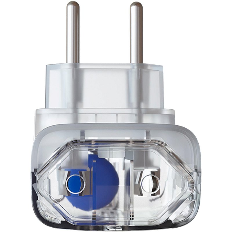 Protetor de Surto DPS Clamper Pocket Fit 1 Tomada 10A 2P Bivolt 127V/220V 6kA Transparente - Imagem 3