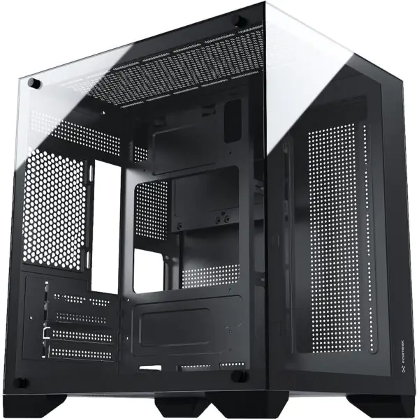 Gabinete Gamer FORTREK Clarity Mid Tower Aquário Vidro Temperado Preto Micro ATX/ITX USB 3.0