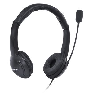 Headset Corporativo Vinik VK390 USB com Microfone Omnidirecional e Cabo Trançado de 1.8m