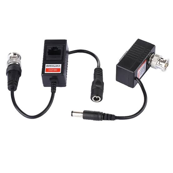 Adaptador Video Balun PoE Passivo AT0516 com Conectores BNC P4 e RJ45 para Câmeras HD-CVI HD-TVI AHD 720p 300m