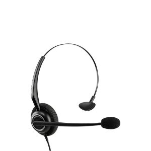 Headset Monoauricular Intelbras CHS 55 USB com Microfone Cancelador de Ruído, Controle de Volume e Tiara Ajustável
