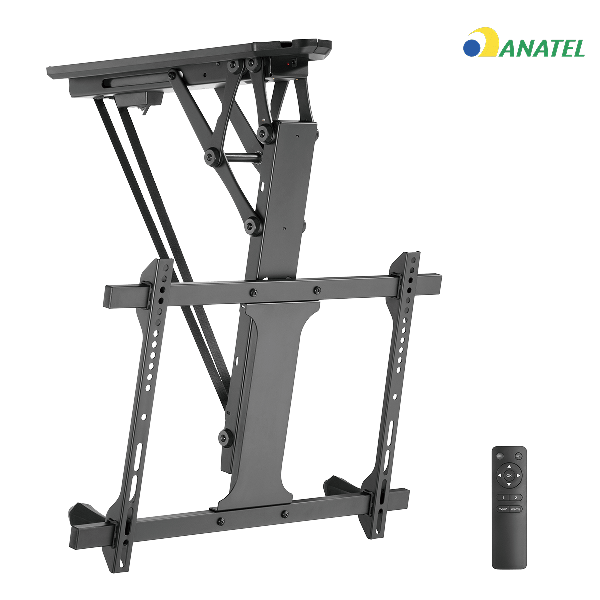 Suporte Motorizado de Teto PCYES PLMSTM01A para TV 32 a 70 polegadas até 35kg com Controle Remoto e Alexa