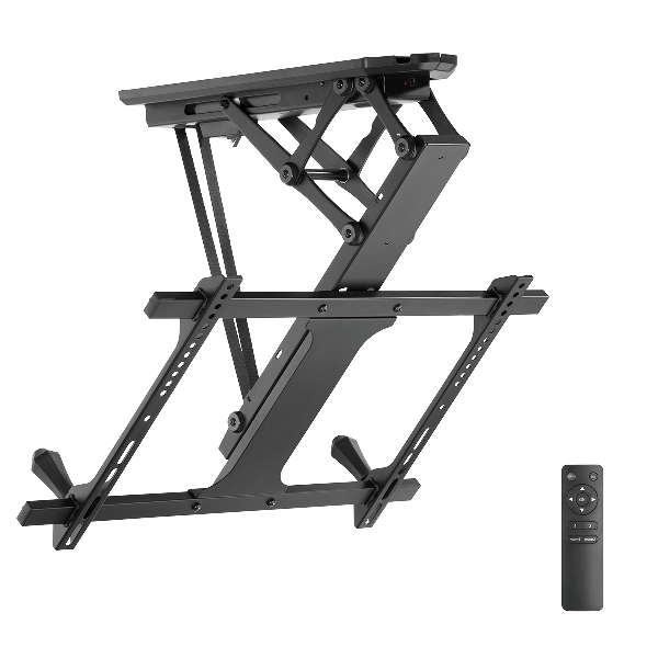 Suporte Motorizado de Teto PCYES PLMSTM01A para TV 32 a 70 polegadas até 35kg com Controle Remoto e Alexa
