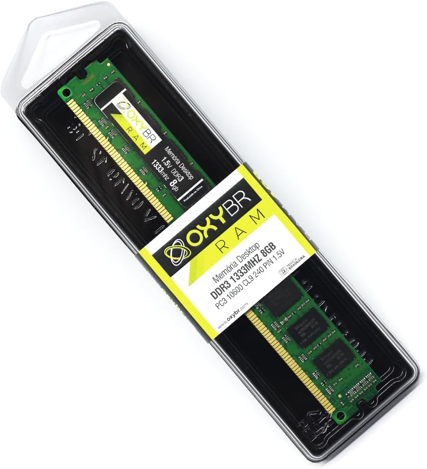 Memória DDR3 8GB 1333MHz Desktop OXY1333D3N9/8G OXY - Cia da