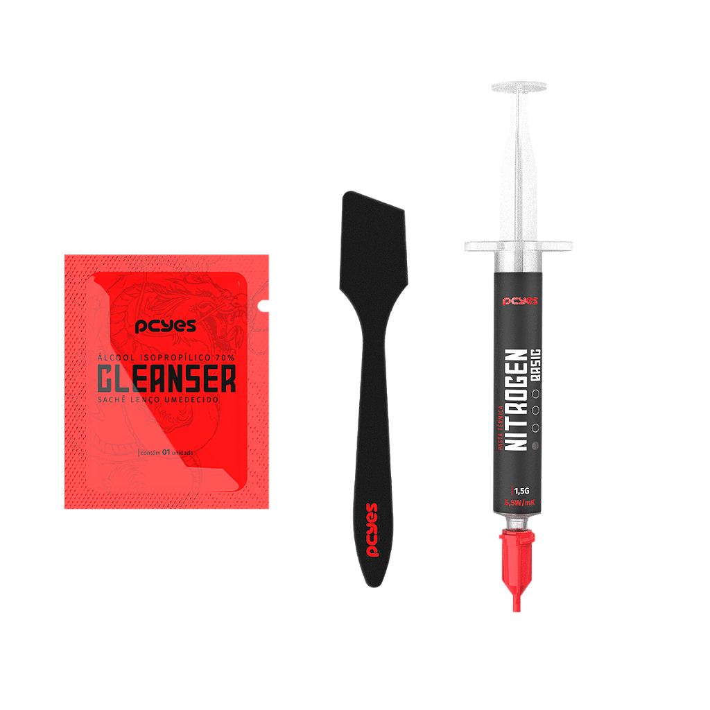 Pasta Térmica RMICA PCYES Nitrogen Basic 1.5g 5.5W/mK para CPU e GPU PCYNB1555