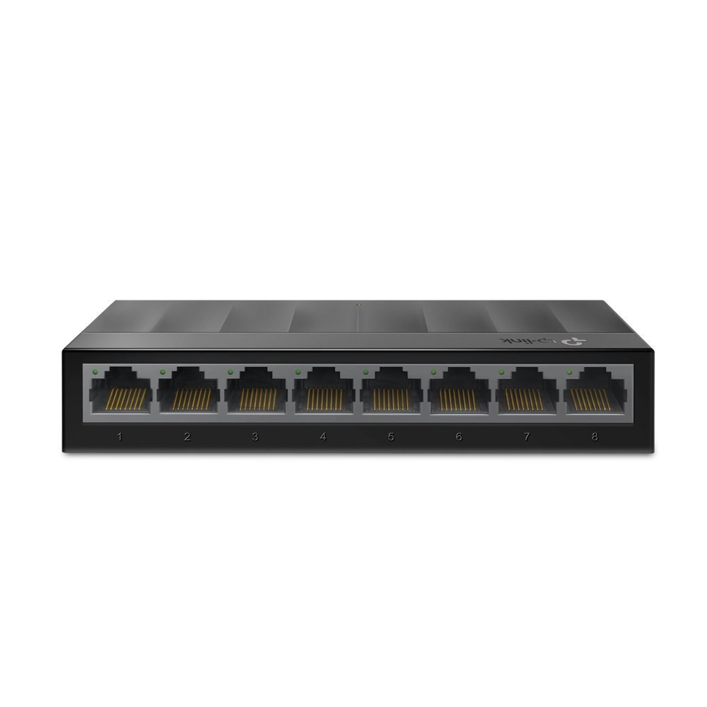 Switch de Rede GIGABIT TP-LINK LS1008G 8 Portas 10/100/1000Mbps Mesa Plug and Play Preto MTP0021