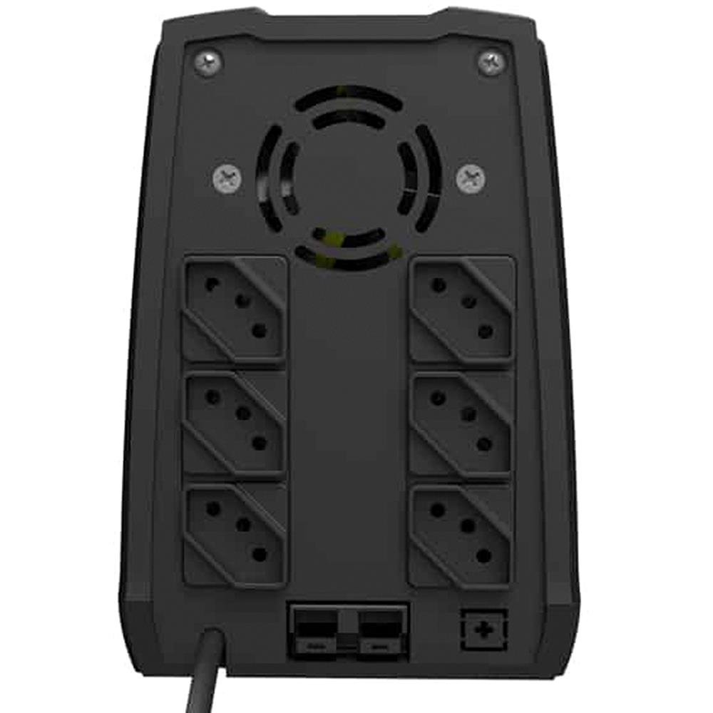 Nobreak TS SHARA UPS Senoidal 4550 1200VA Bivolt Automático 6 Tomadas com Conector para Bateria Externa Preto - foto 3