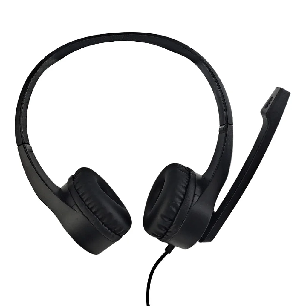 Headset CORP FORTREK HBS102 Office USB com Microfone Articulado Driver 40mm Preto