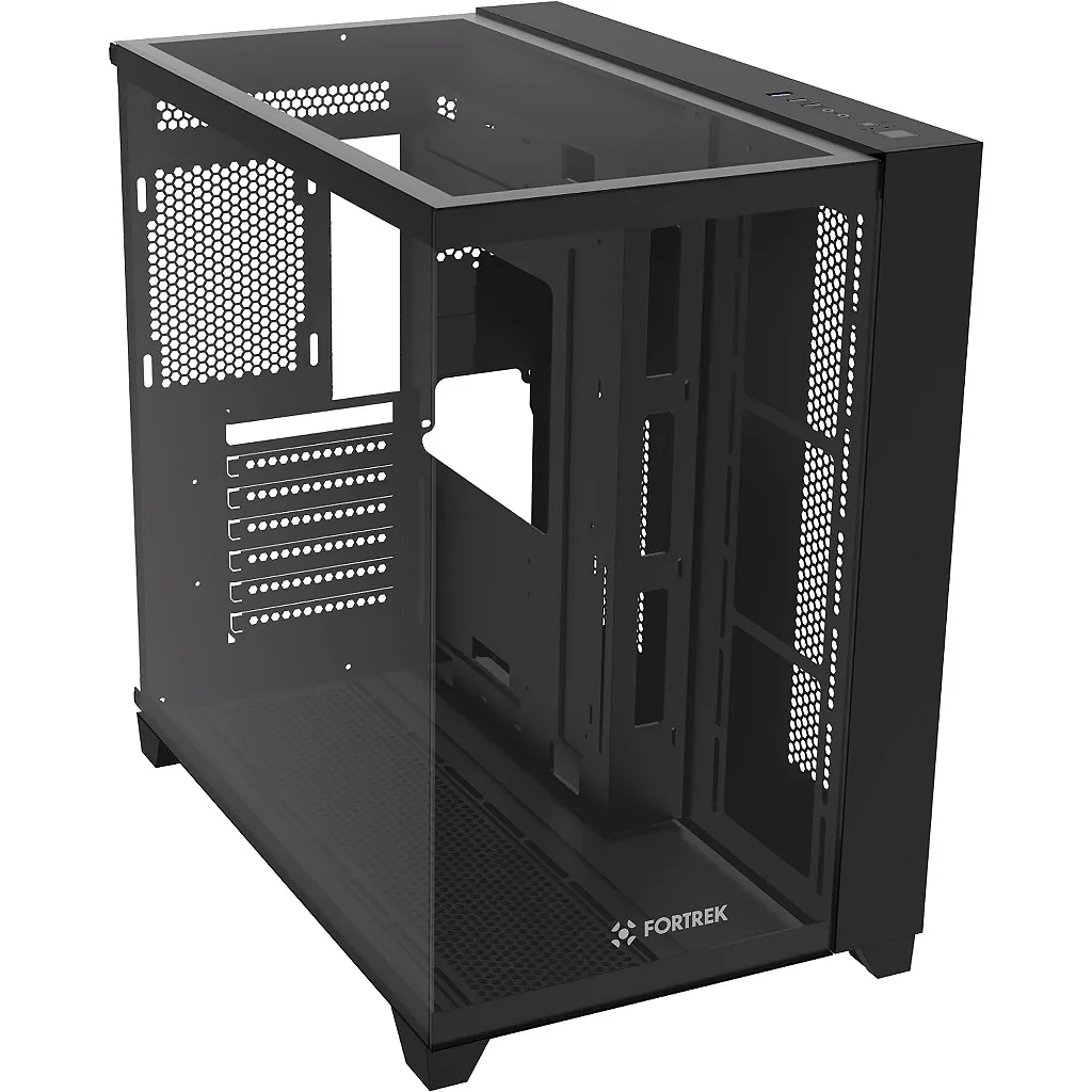 Gabinete Gamer FORTREK Clarity Full Mid-Tower ATX Vidro Temperado Aquário Preto