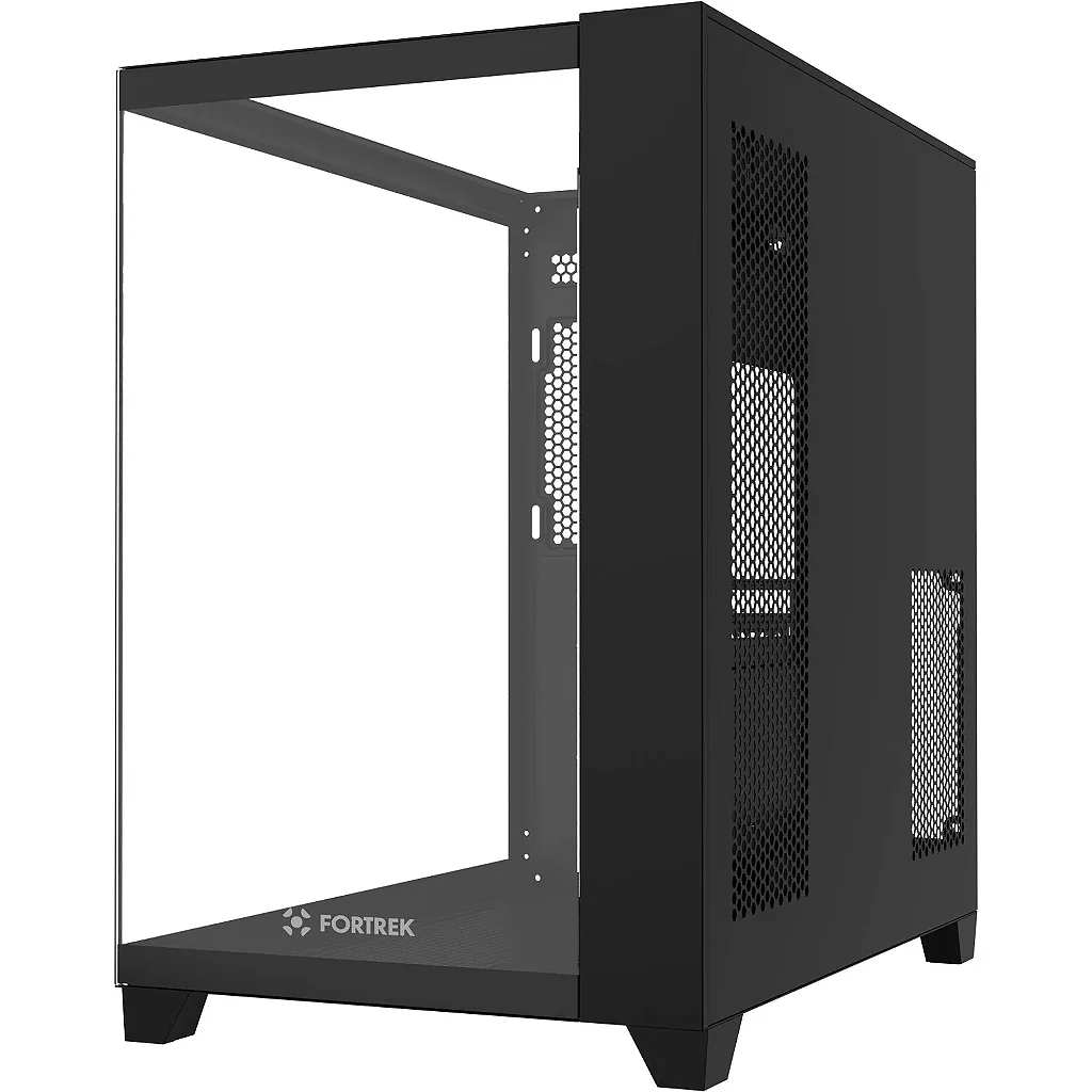 Gabinete Gamer FORTREK Clarity Full Mid-Tower ATX Vidro Temperado Aquário Preto
