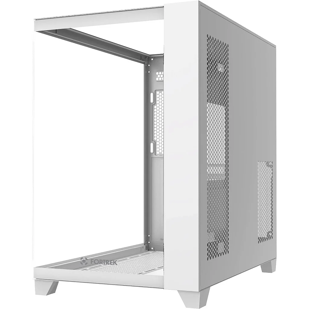 Gabinete FORTREK Clarity Full Mid-Tower ATX Vidro Temperado Aquário Sem Fonte Branco