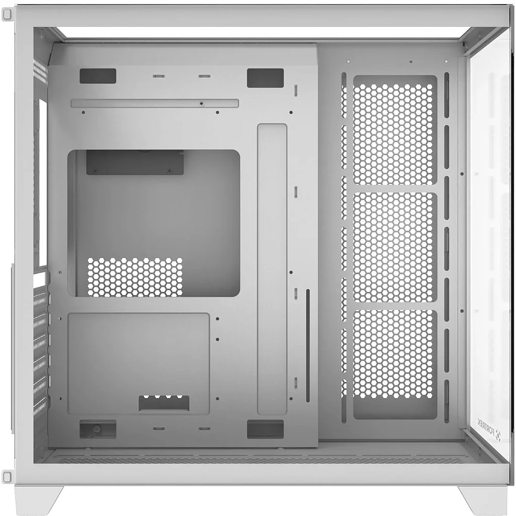 Gabinete FORTREK Clarity Full Mid-Tower ATX Vidro Temperado Aquário Sem Fonte Branco
