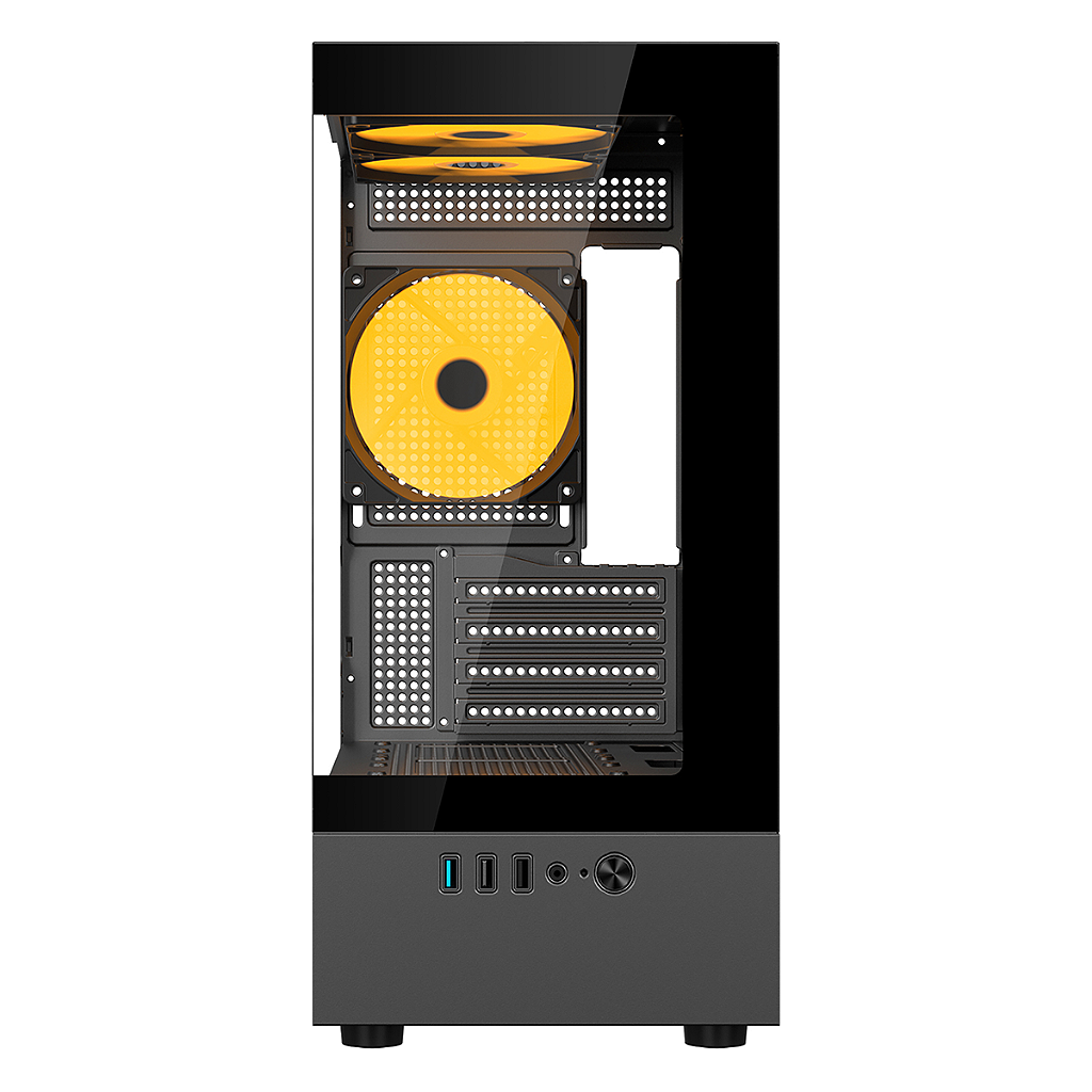 Gabinete Gamer Bluecase Nuker V2 Pro BG-053 Mid Tower mATX/Mini-ITX Vidro Temperado USB 3.2 Preto - Imagem 3