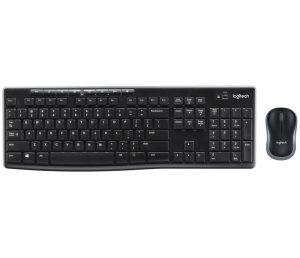 Kit Teclado e Mouse Sem Fio Logitech MK270 Wireless 2.4GHz USB Padrão ABNT2