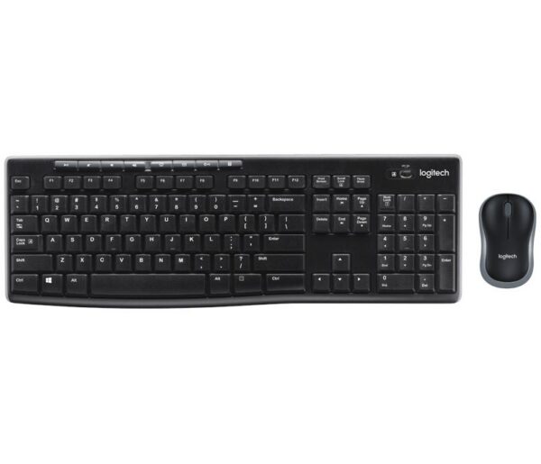 Kit Teclado e Mouse Sem Fio Logitech MK270 Wireless 2.4GHz USB Padrão ABNT2