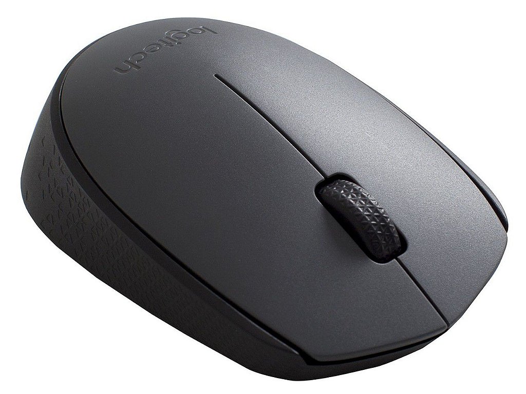 Kit Teclado e Mouse Sem Fio Logitech MK235 Conexão USB Layout ABNT2 1000 DPI Cinza - Imagem 5
