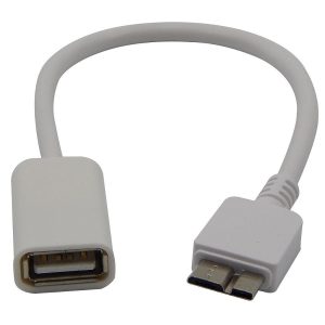 Cabo Adaptador OTG USB 3.0 Micro-B Macho para USB-A Fêmea 20.5cm
