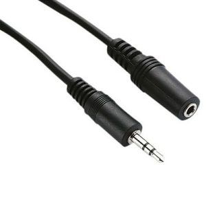 Cabo Extensor de Áudio P2 Macho para P2 Fêmea 1.8 Metros Estéreo 3.5mm
