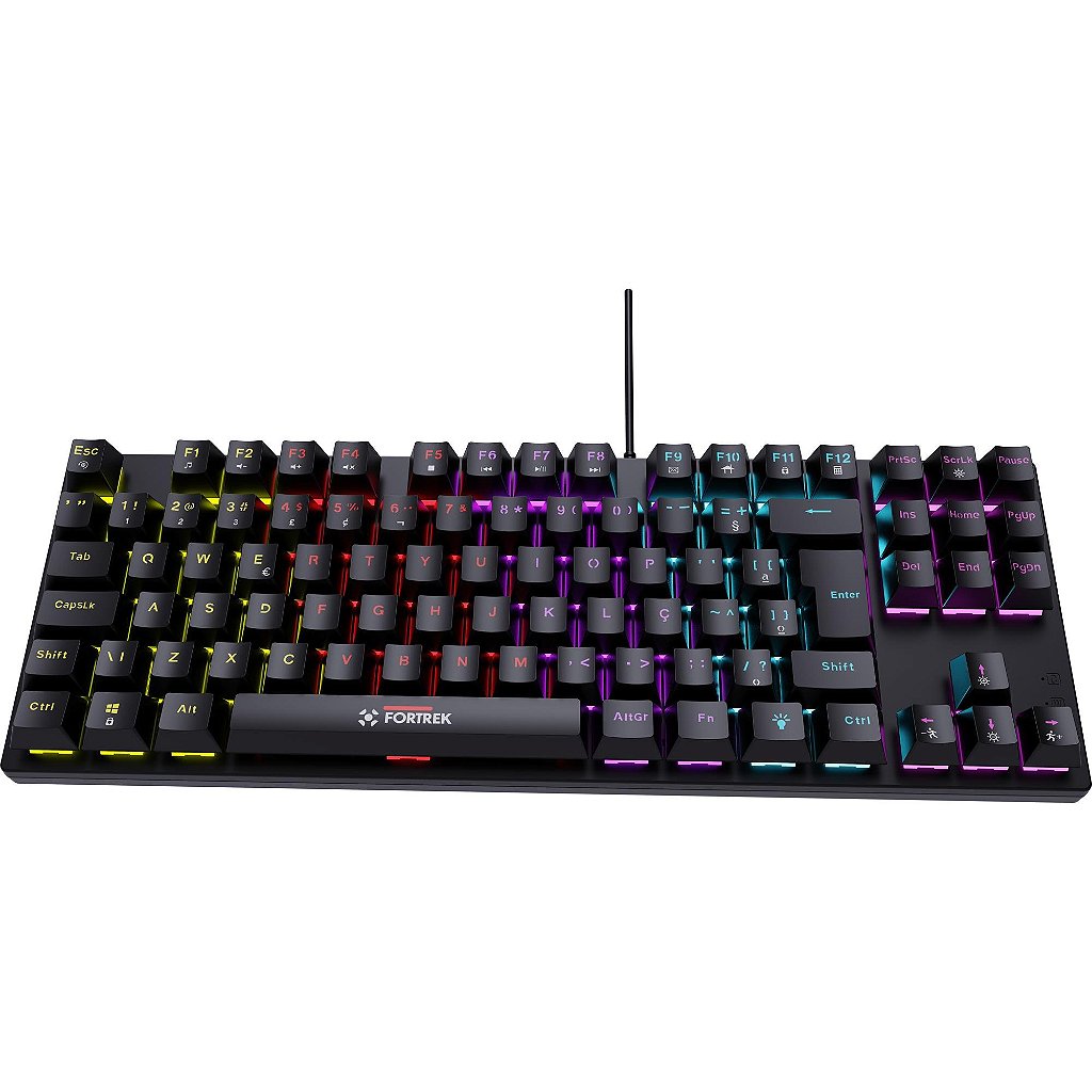 Teclado Gamer Mecânico Fortrek Gravity 80 TKL Outemu Red /ABNT2/Rainbow/Anti-Ghosting - Imagem 4