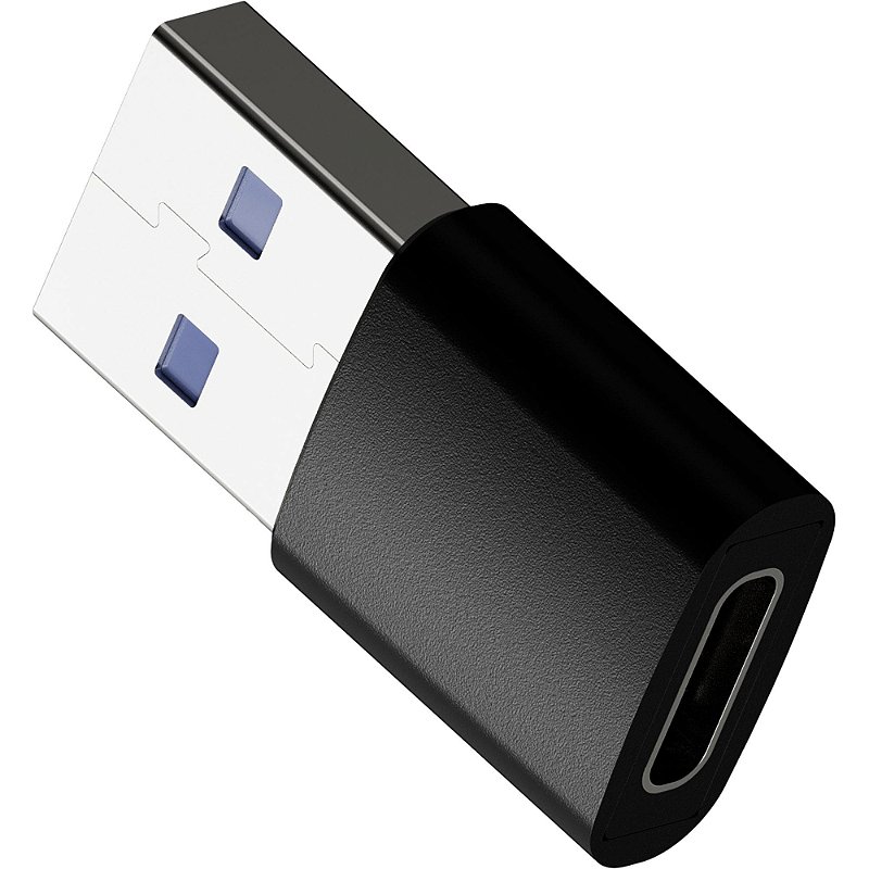 Adaptador Fortrek UC2A Nano USB-A 3.0 Macho para USB-C Fêmea OTG 5Gbps 3A Preto - Imagem 4
