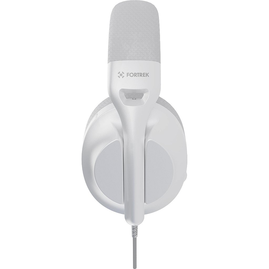Headset Gamer Fortrek Wise Branco USB 7.1 Surround Virtual Microfone Retrátil Drivers 40mm - Imagem 4
