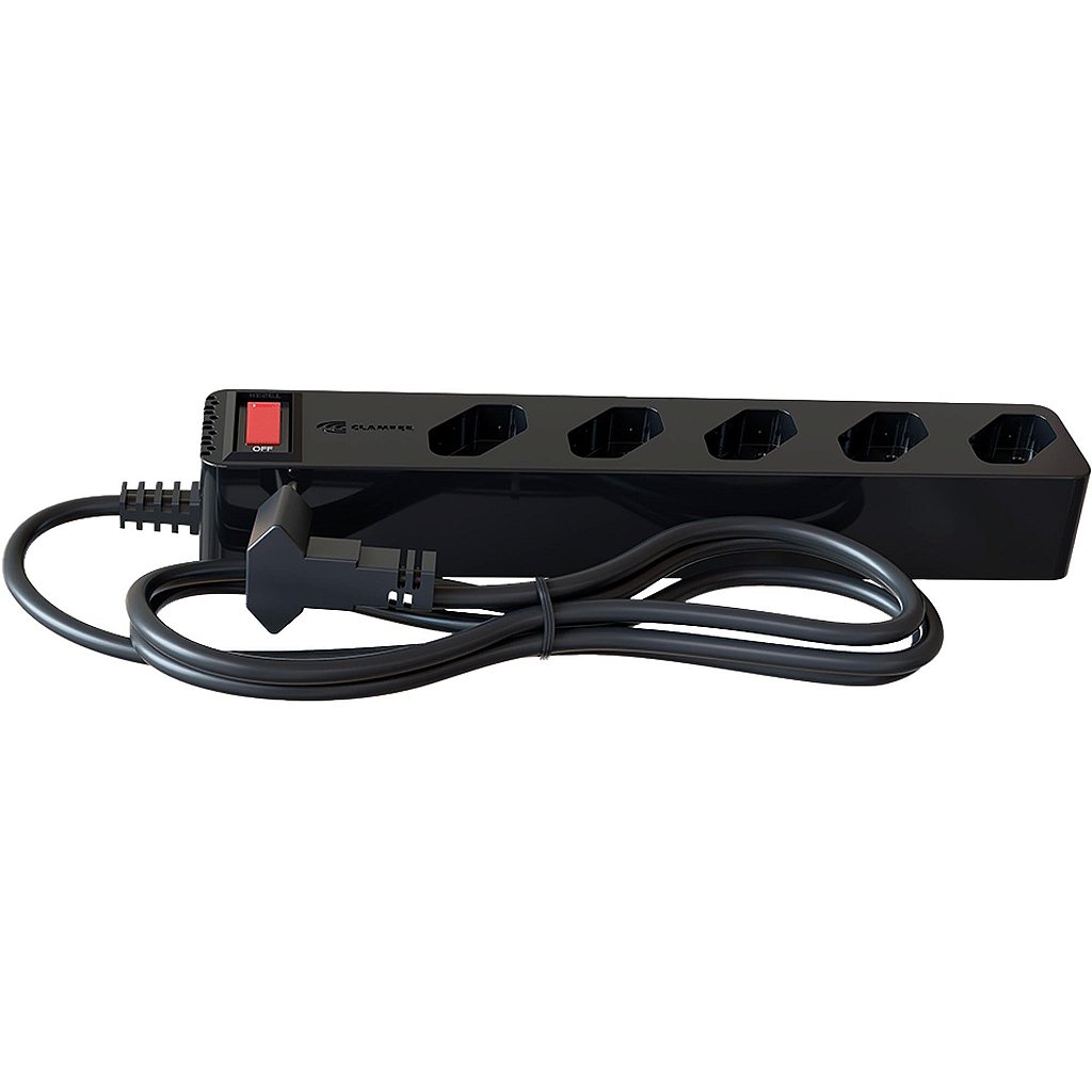 Filtro de Linha Protetor de Surto iClamper 5 Tomadas 10A NBR 14136 Bivolt Preto 023459 - Imagem 4