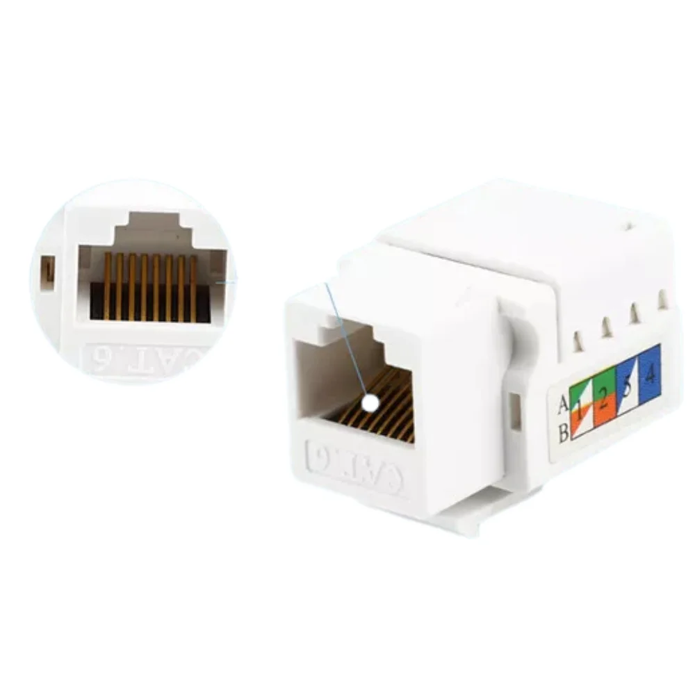 Conector Keystone RJ45 Fêmea LINK+ LKKC6BC Cat.6 Branco Homologado Anatel